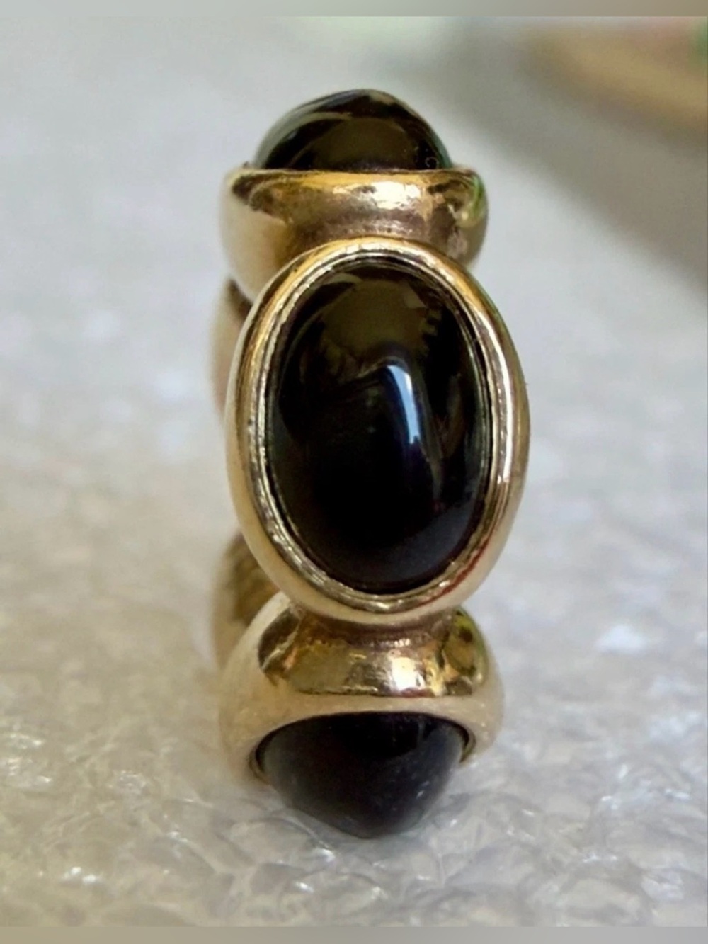 Pandora 14K Gold Yellow Onyx Cabochon Spacer - 750802ON